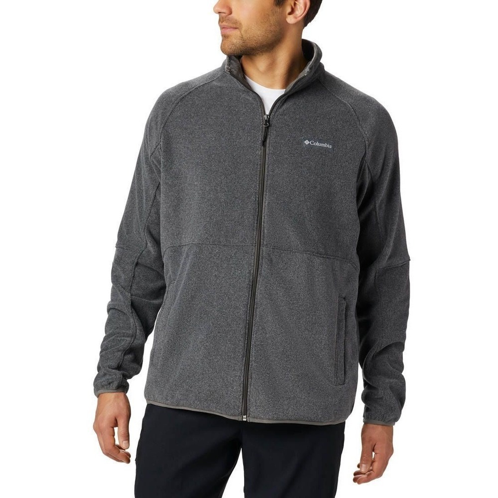 Columbia Basin Trail Full Zip Fleece Jacket Mens XL Charcoal Grey